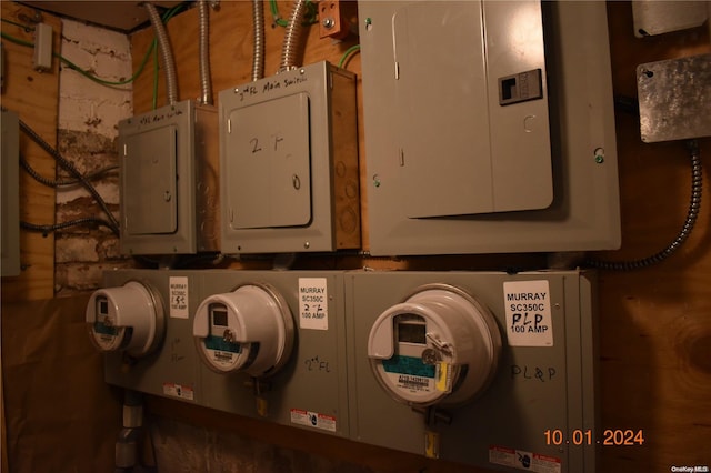 utility room featuring electric panel