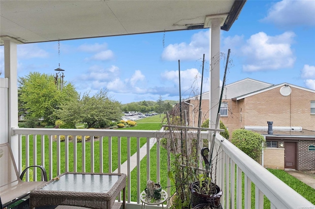 view of balcony