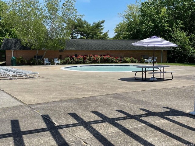 view of pool with a patio