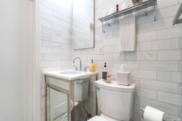 bathroom with sink and toilet