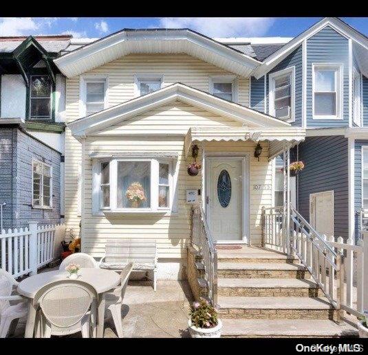 view of front of home with a patio area