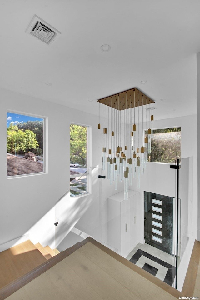 interior space featuring light wood-type flooring