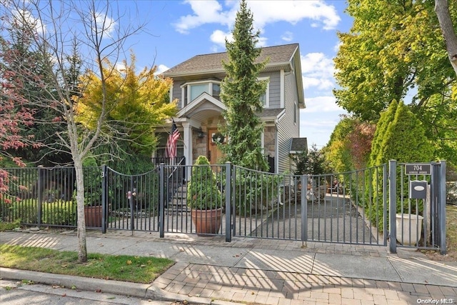 view of front of home