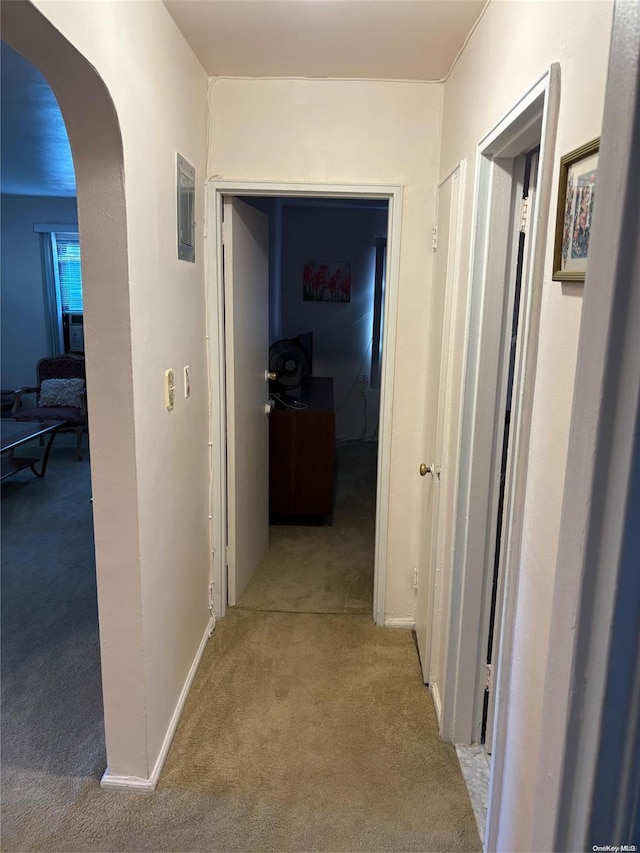76-04 Springfield Blvd Unit 1, Bayside, NY 11364 - hall featuring carpet and arched walkways