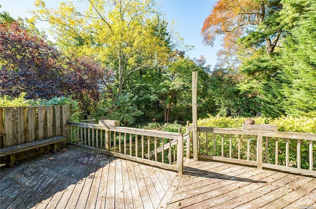 view of wooden terrace