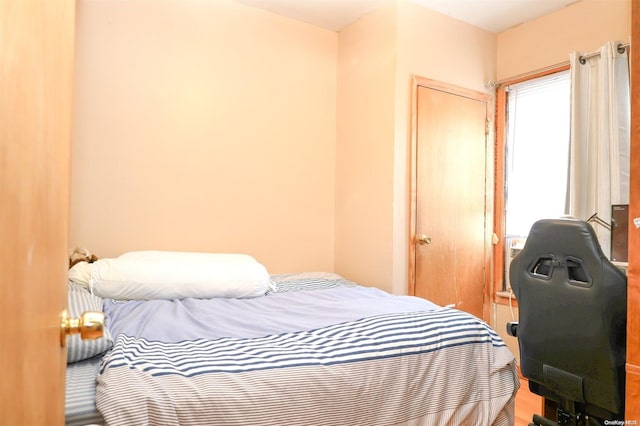 bedroom with a closet