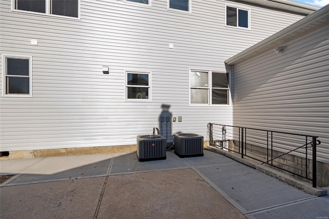 view of patio with central air condition unit