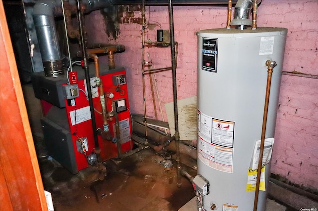 utilities featuring gas water heater