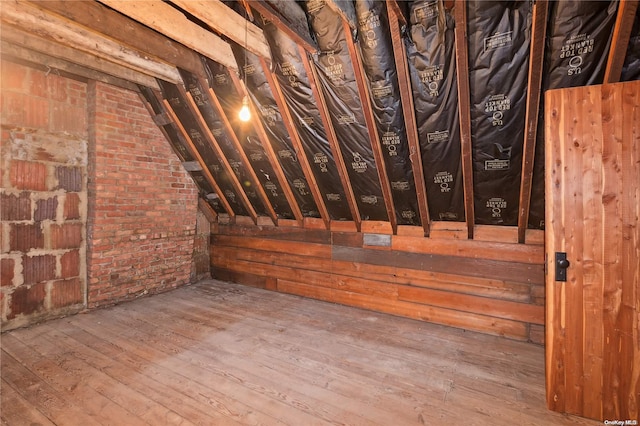 view of attic