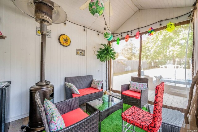 view of patio featuring an outdoor hangout area