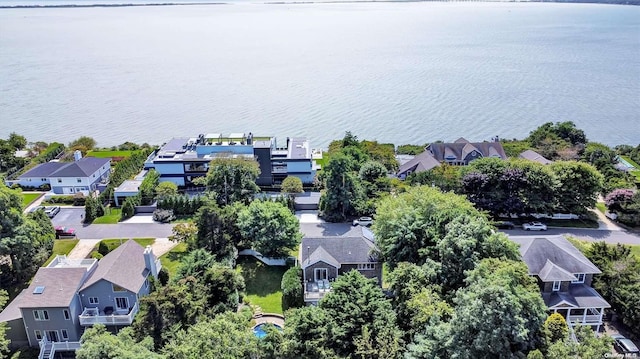 25 Oceanview Dr, Southampton, NY 11968 - drone / aerial view featuring a water view and a residential view