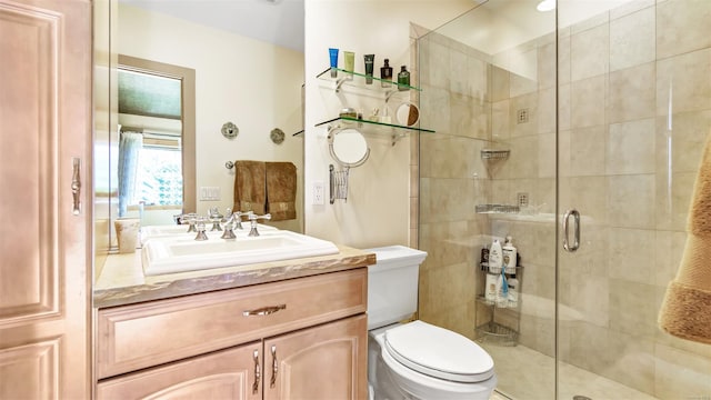 25 Oceanview Dr, Southampton, NY 11968 - bathroom featuring vanity, toilet, and a shower stall