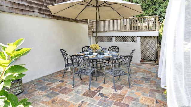 25 Oceanview Dr, Southampton, NY 11968 - view of patio / terrace featuring outdoor dining space