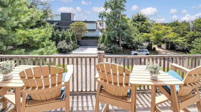 25 Oceanview Dr, Southampton, NY 11968 - deck featuring outdoor dining area