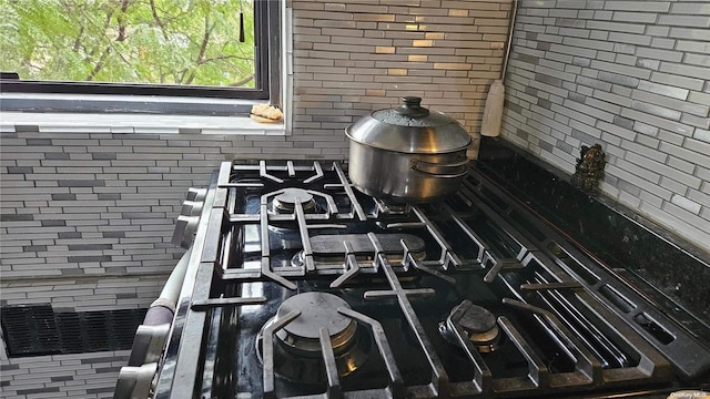 details with stainless steel cooktop