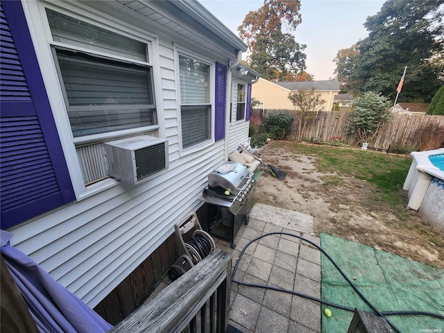 view of patio / terrace featuring cooling unit