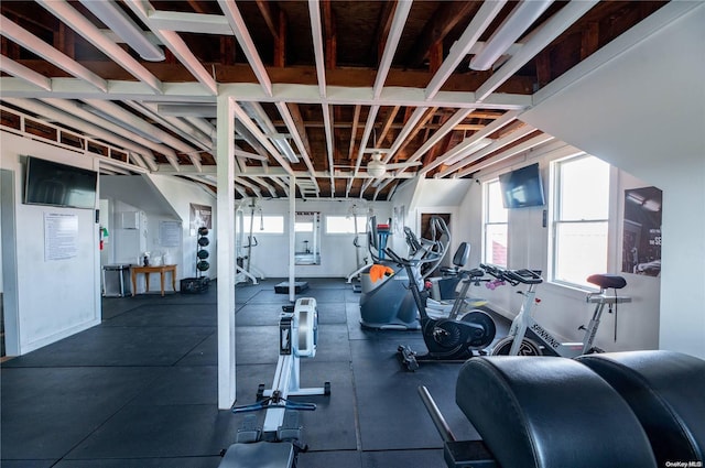 view of exercise room