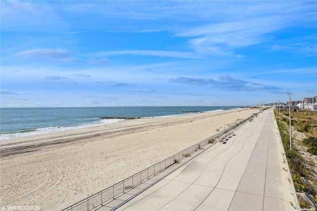 water view with a beach view