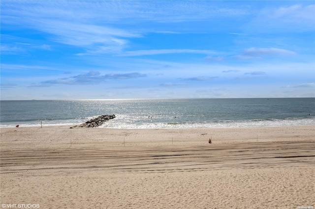 property view of water with a view of the beach