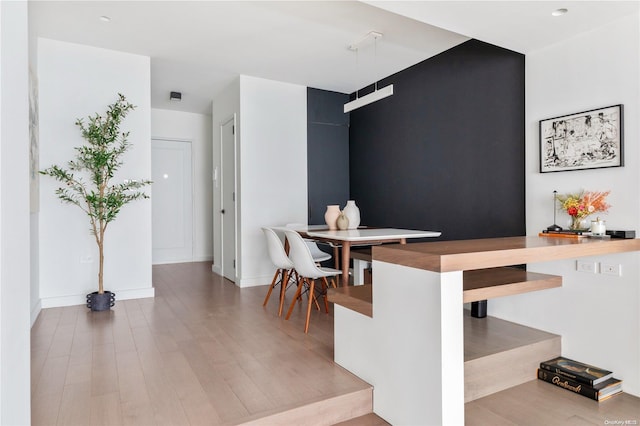 dining room featuring hardwood / wood-style floors