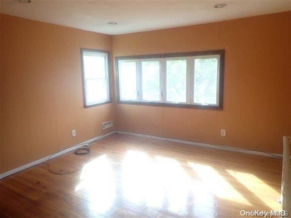 empty room featuring light hardwood / wood-style flooring