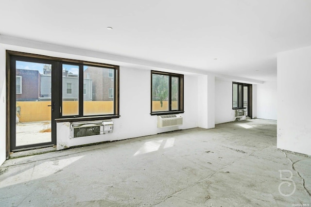 empty room with a wall unit AC