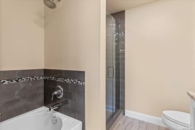 35 Steven Cir Unit 35, Dix Hills, NY 11746 - full bathroom featuring a bath, a stall shower, and vanity