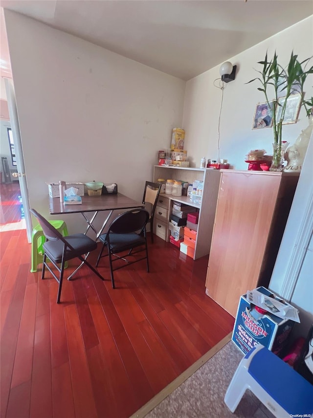 interior space featuring hardwood / wood-style flooring