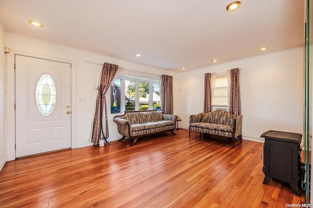 entryway featuring light wood-type flooring