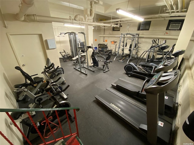 view of workout area