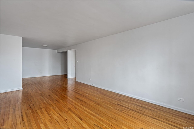 empty room featuring light hardwood / wood-style flooring