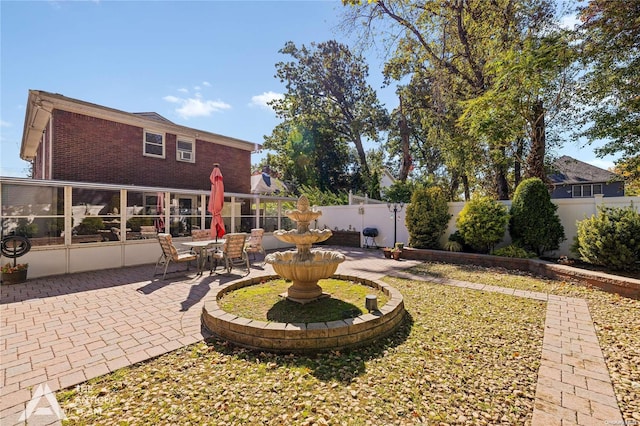 view of yard with a patio