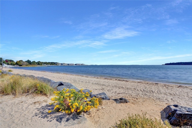 property view of water with a view of the beach