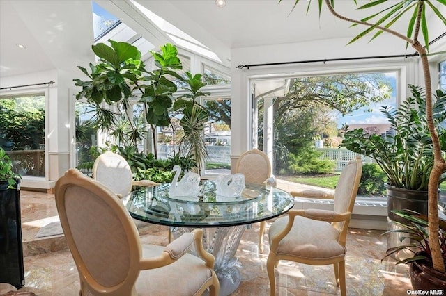 view of sunroom / solarium