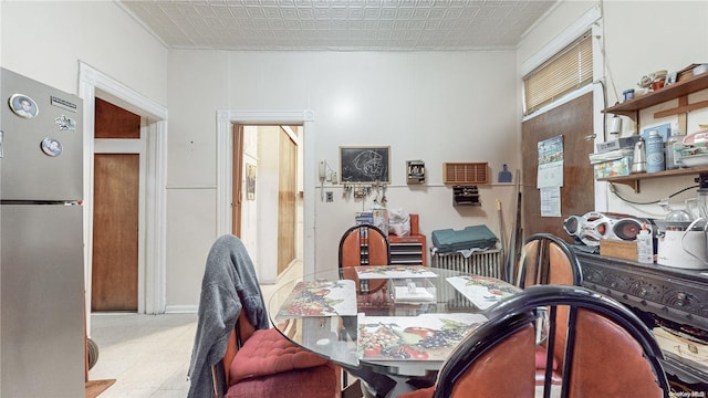 view of dining area