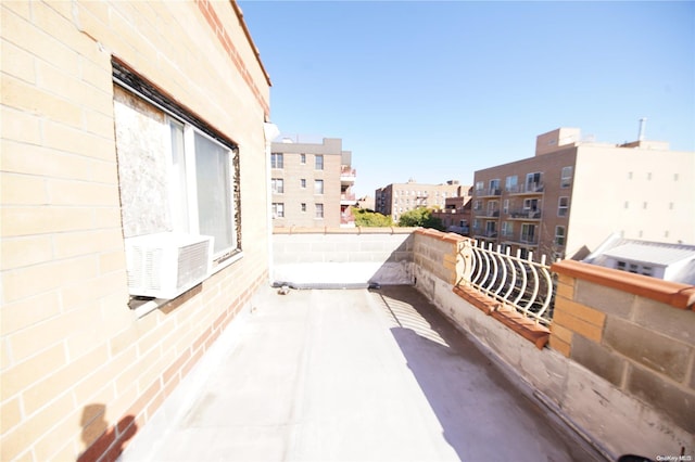 balcony featuring cooling unit