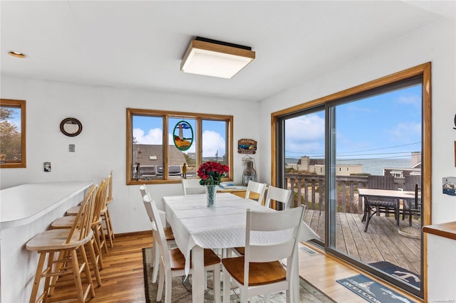 21 Captain Kidds Path, Montauk, NY 11954 - dining area with light wood-type flooring