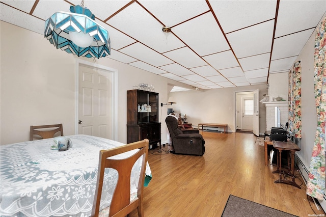 dining area featuring hardwood / wood-style flooring