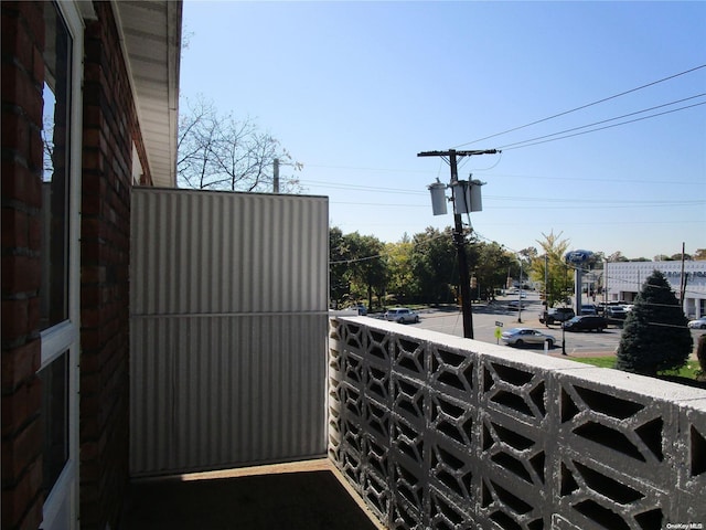 view of balcony