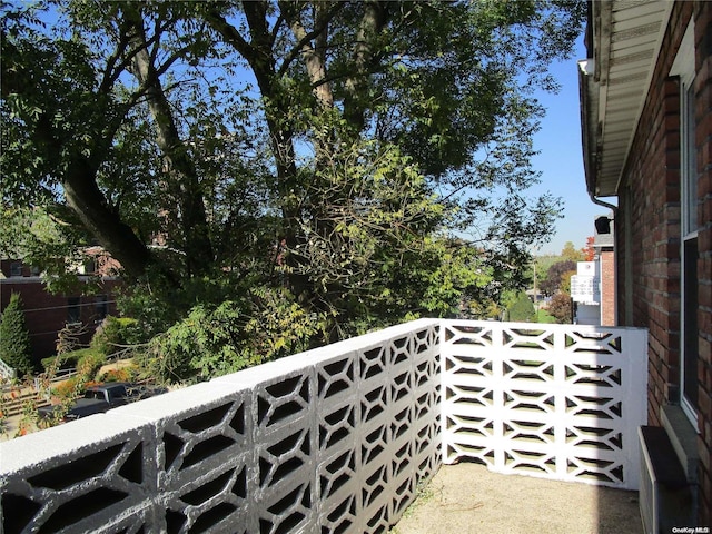 view of balcony