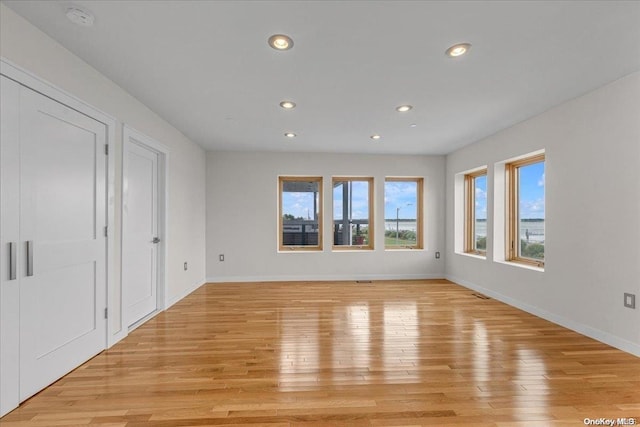 interior space with light wood-type flooring