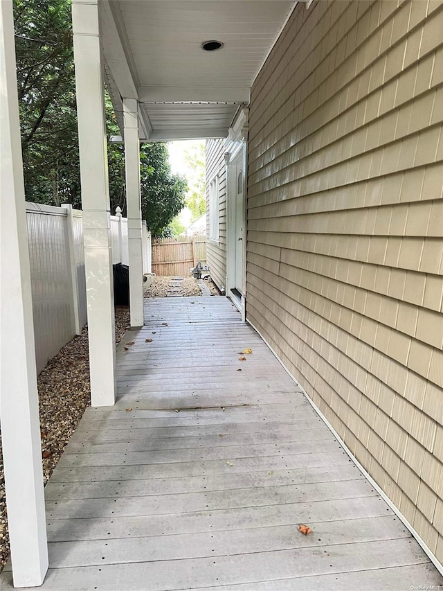 view of patio / terrace featuring a deck