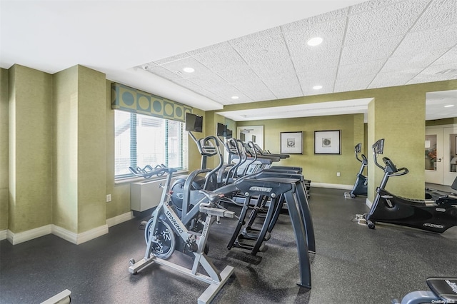 view of exercise room