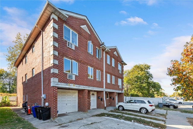 view of property with a garage