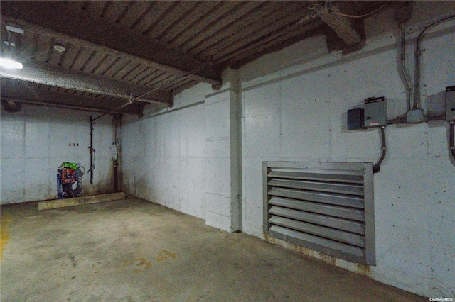 view of basement