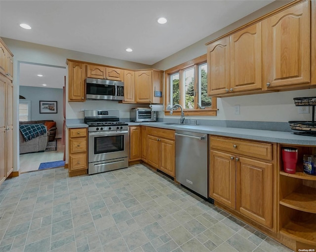 kitchen featuring sink and stainless steel appliances