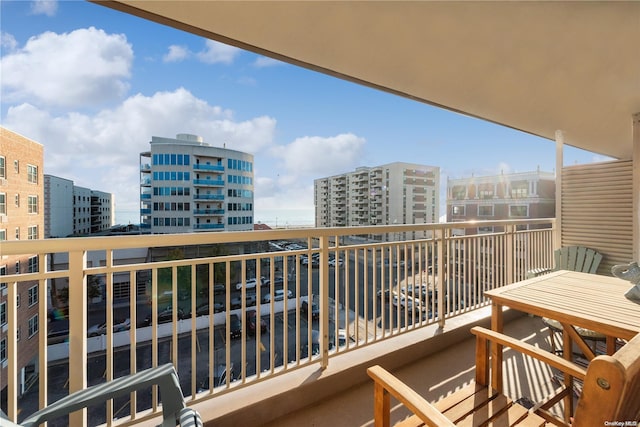 view of balcony