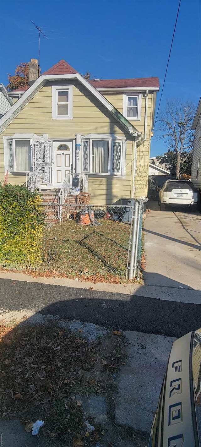 view of front of home