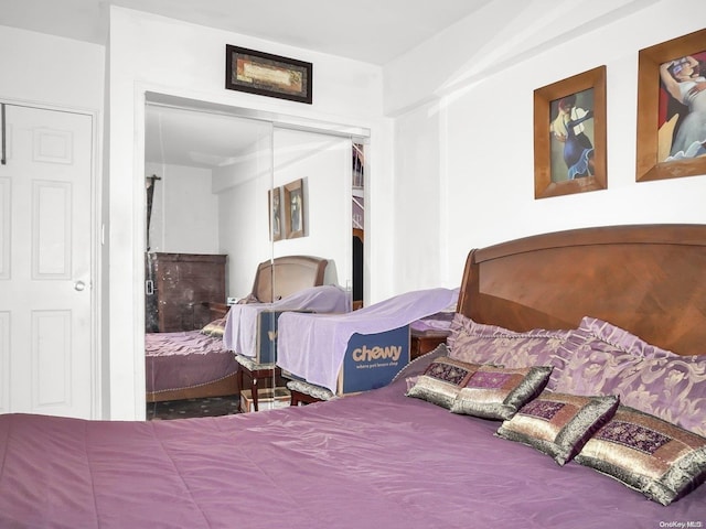 bedroom with a closet