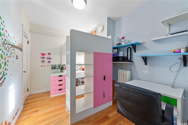 interior space with light wood-type flooring